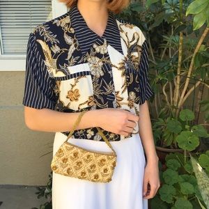 Vintage multicolored Surya rayon jacket/top